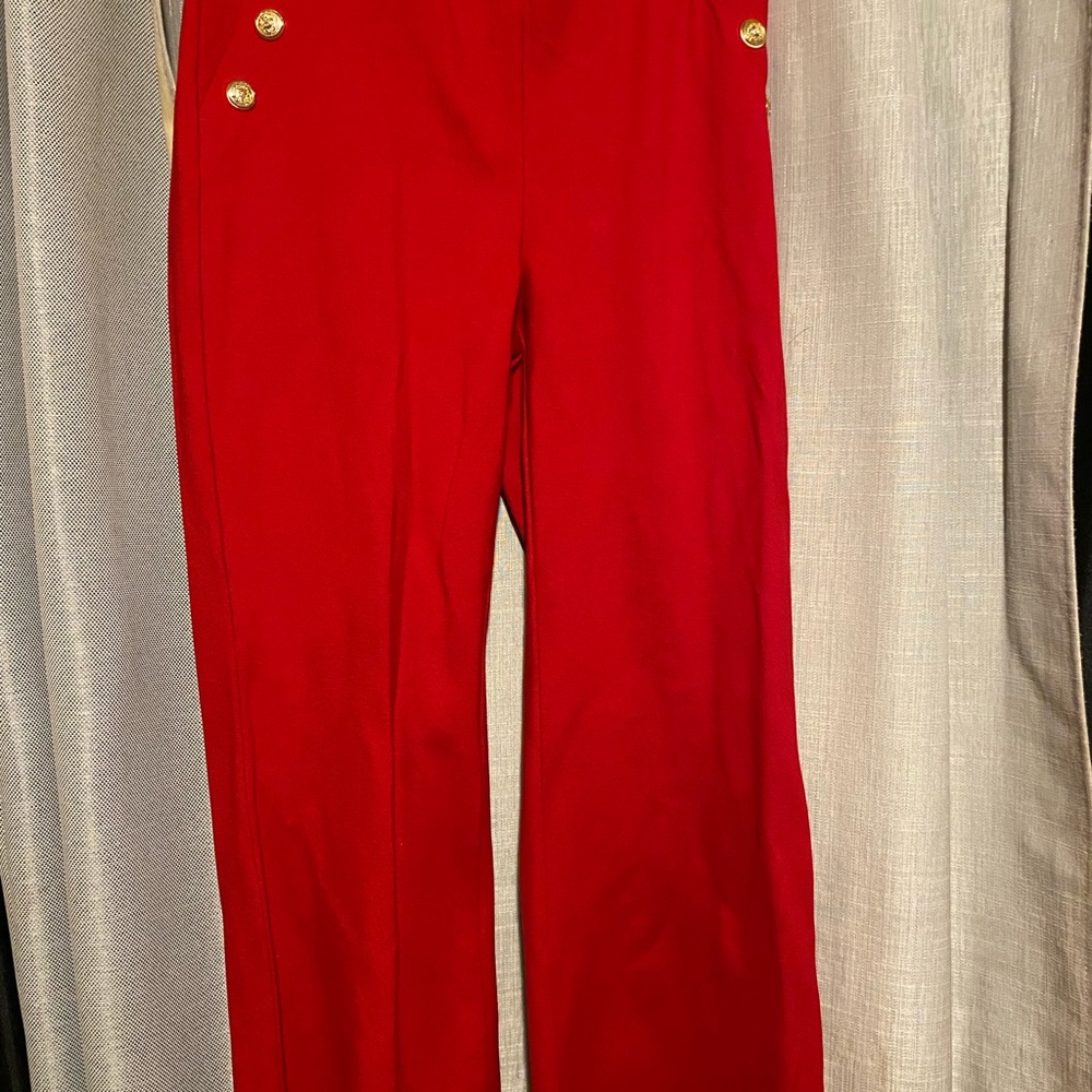Chico's Vibrant Red Wide Leg Pants